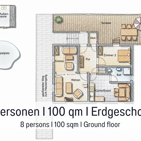 Tatil Evi Salzenweiler Eingezaeunt - Sauna - Kamin - Wlan